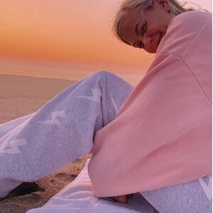 STARFIT lighting bolt grey sweatpants